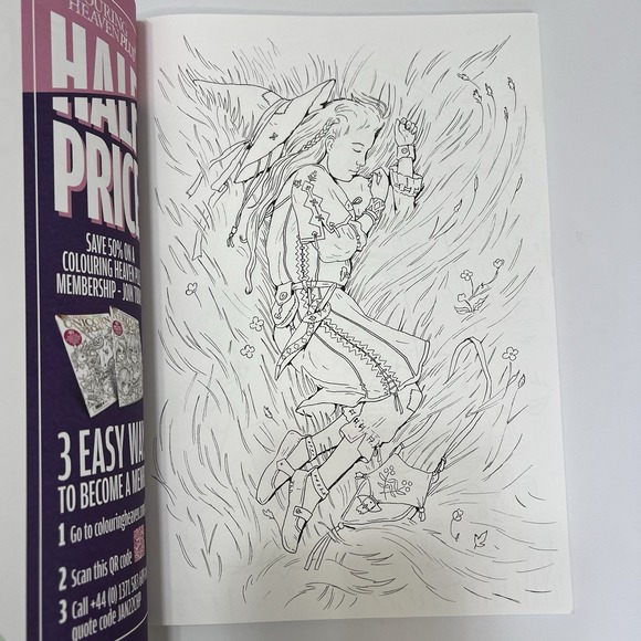 Colouring Heaven Adult Coloring Book Magazine Wildwood Witches Special #85 - Picture 5 of 12